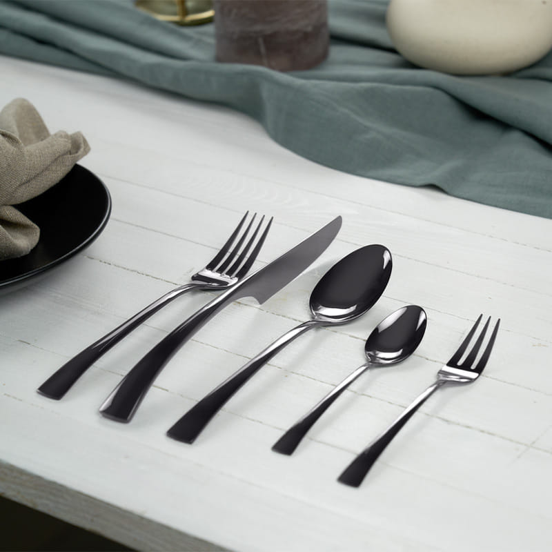 ชุดช้อนส้อม สเตนเลสสตีล 30 ชิ้น ZWILLING รุ่น BELLASERA สี ANTRACITE N1026563
